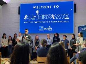 Netza pitching at All-Innovate