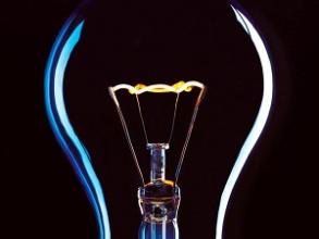 A single lightbulb