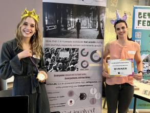 third place 2024 demo night winners, Dosojin, with their prizes