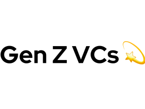 Genz vcs logo, Black text on white background with a star symbol