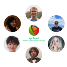 Photo of appliqué Team