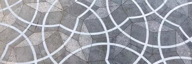 THE PENROSE PAVING OUTSIDE THE MATHEMATICAL INSTITUTE, ANDREW WILES BUILDING