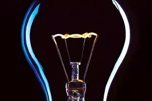A single lightbulb