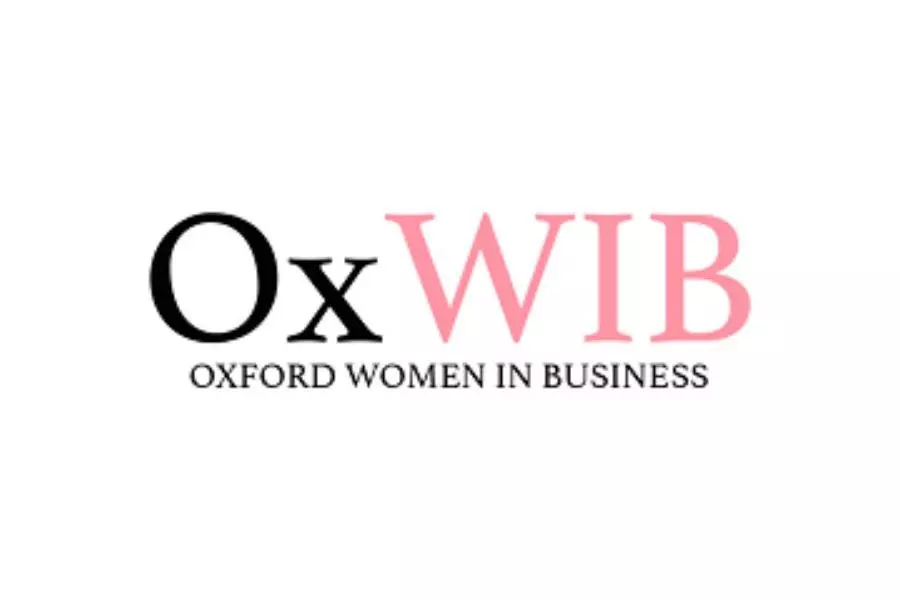 OXWIB letters in pink and black
